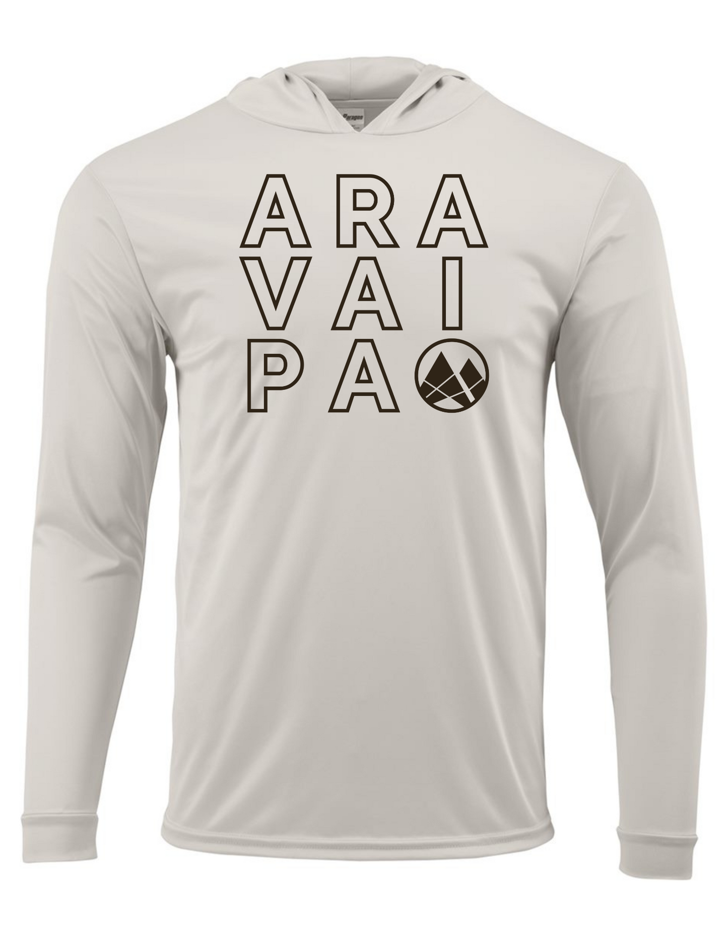 Aravaipa Block letter Sand LS Sunhoodie