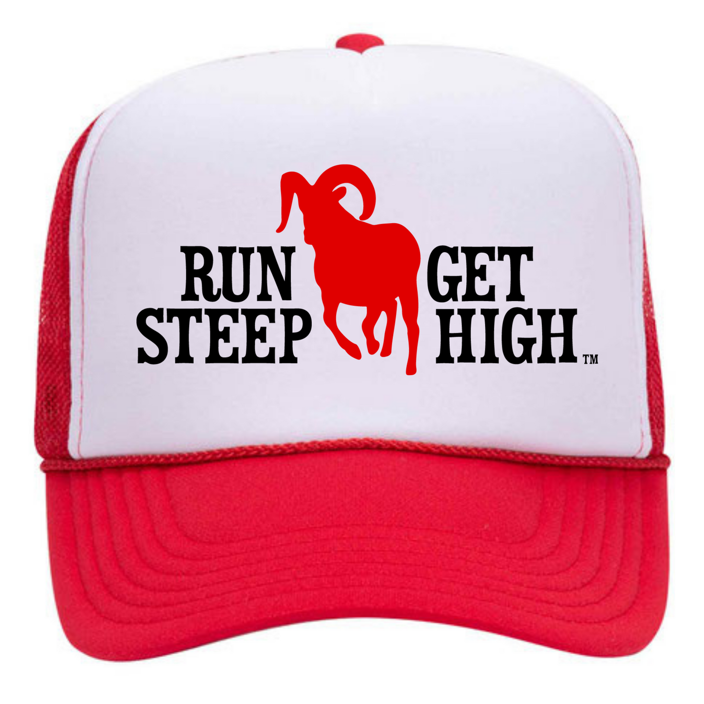 Run Steep Get High Foamie Trucker