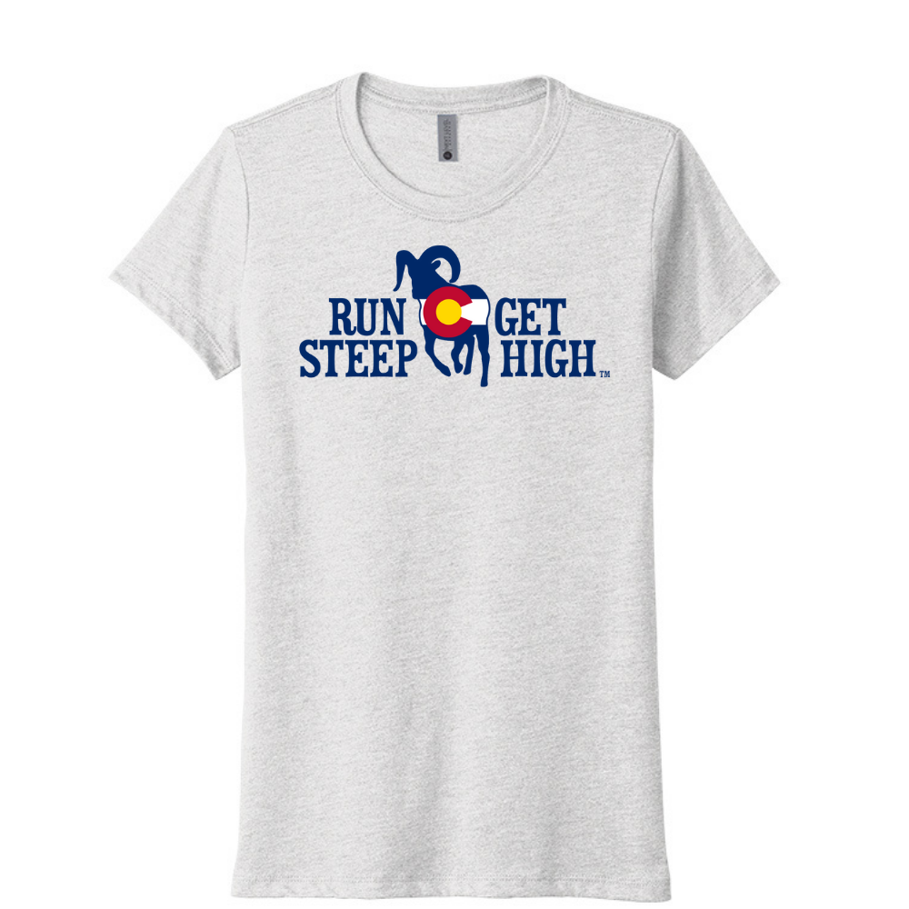 Run Steep Get High Colorado Unisex Triblend Tee