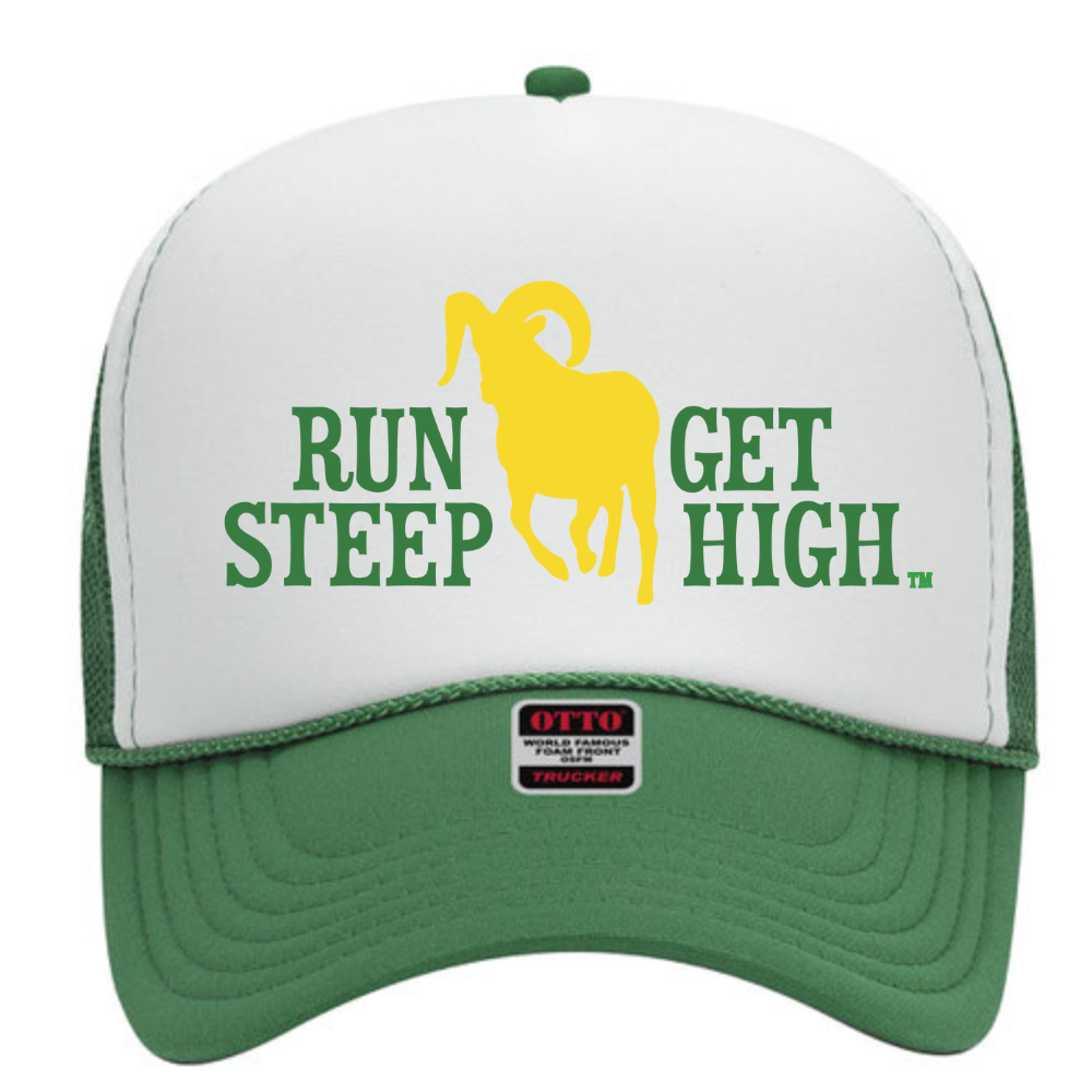 Run Steep Get High Foamie Trucker