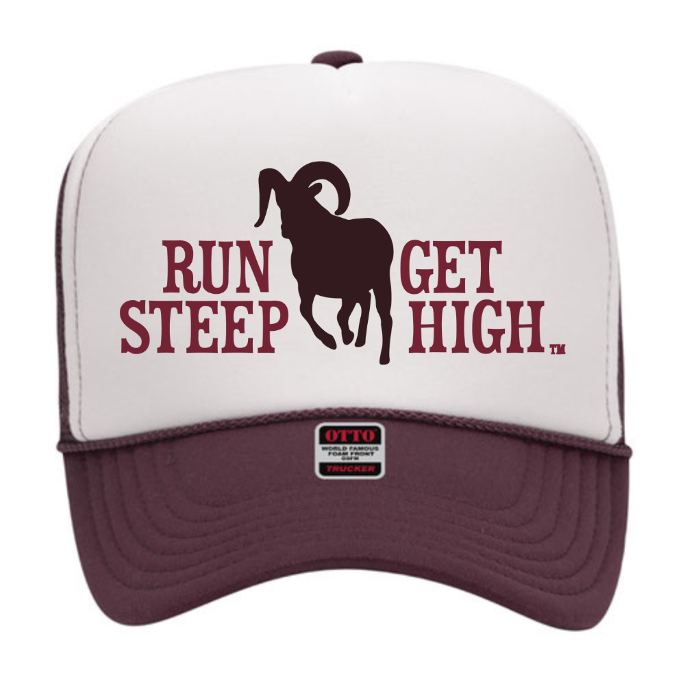 Run Steep Get High Foamie Trucker