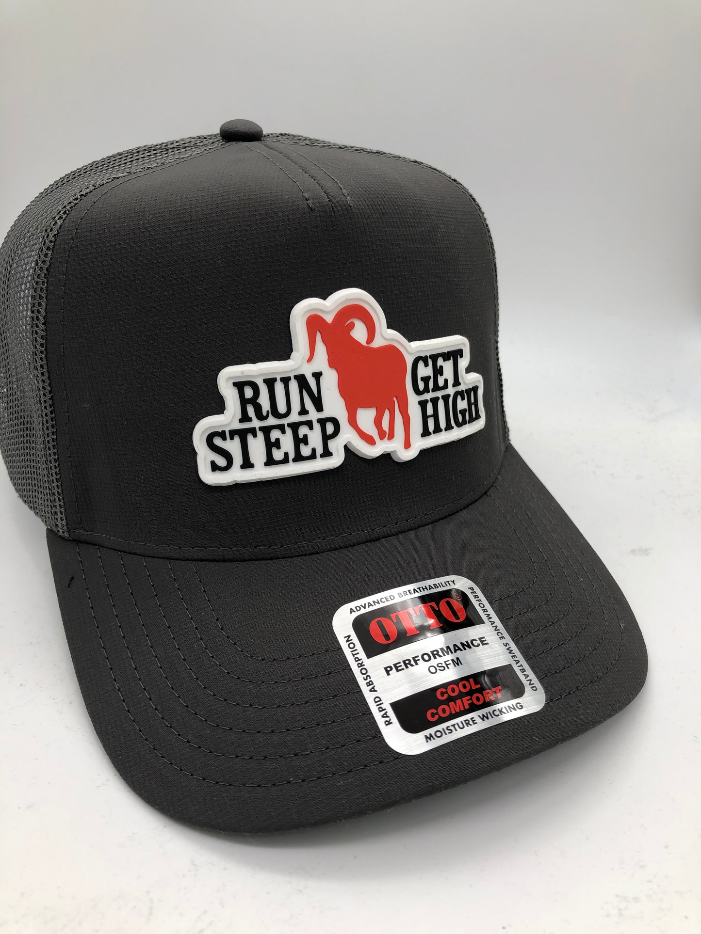 Run Steep Rubber Patch Hat