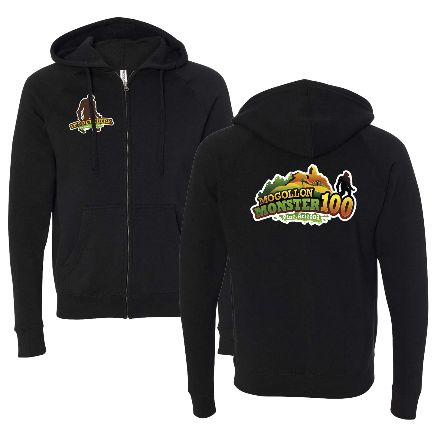 Mogollon Monster Unisex Zip Hoodie