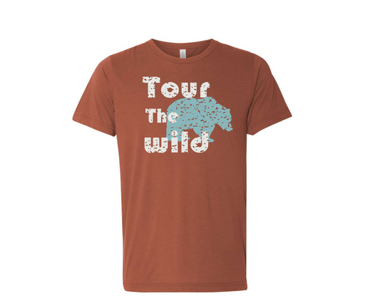 Tour the Wild Unisex Triblend Tee (Bear)