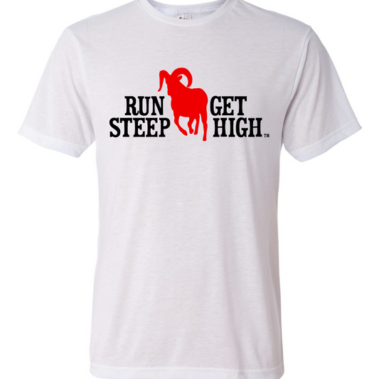 Run Steep Get High Logo Performance Tee
