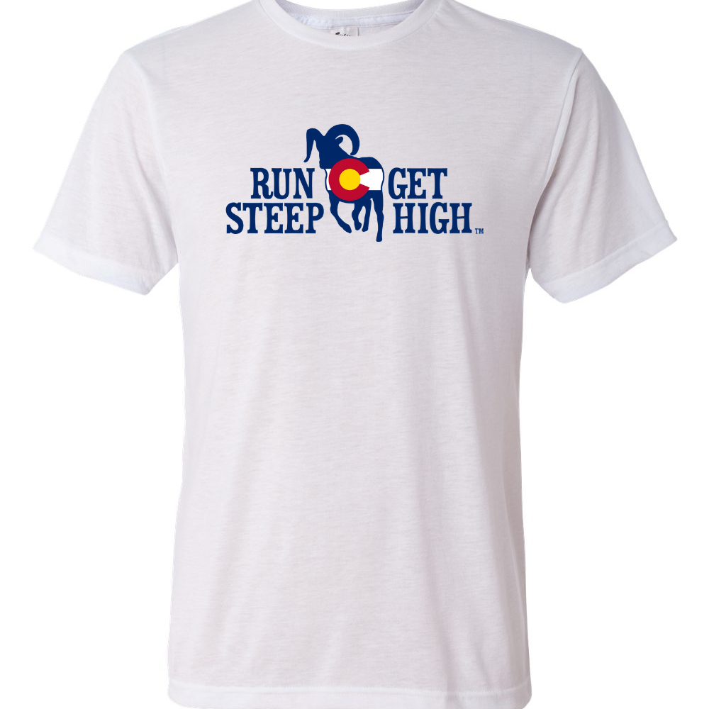 Run Steep Get High Colorado Performance Tee