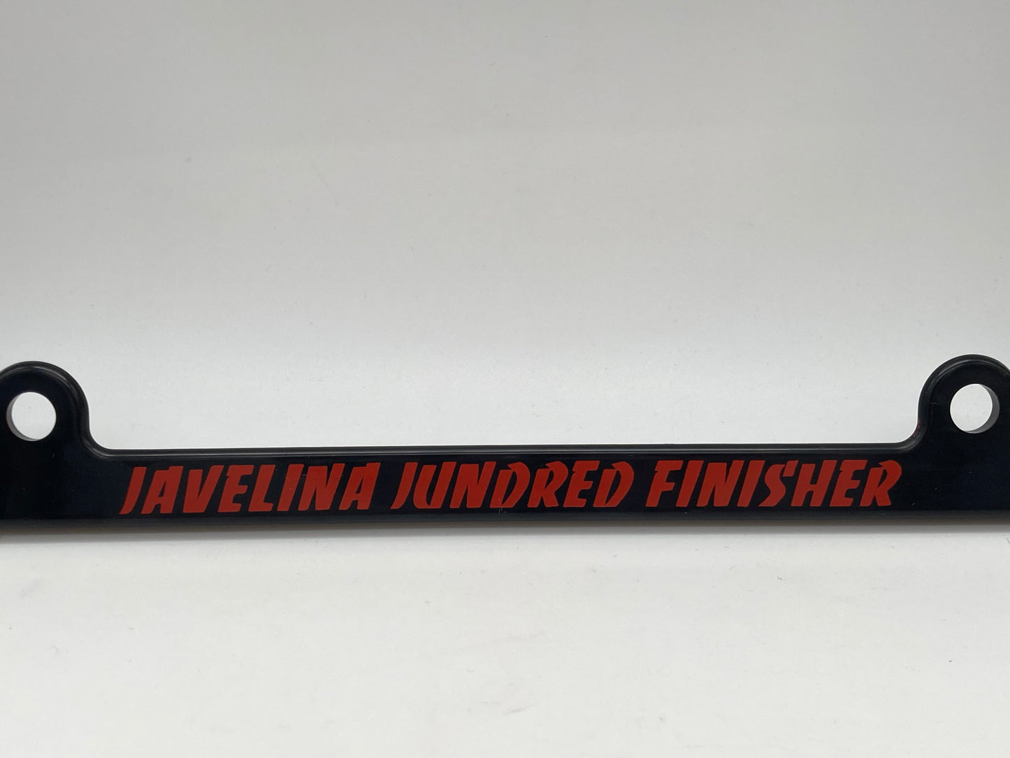 Javelina Jundred Finisher License Plate Frame