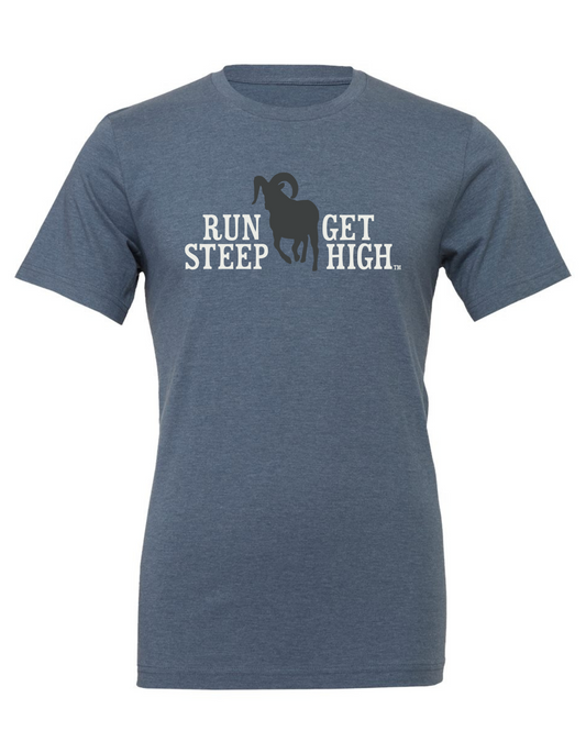 Run Steep Get High  men & Women's tee